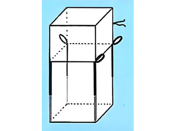 Hemmed skirt with flat bottom