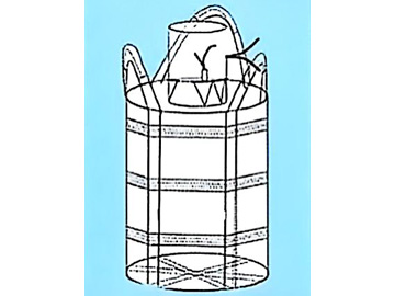 Triple-hoist triple-wrap bottom-level flat-bottom top feed inlet